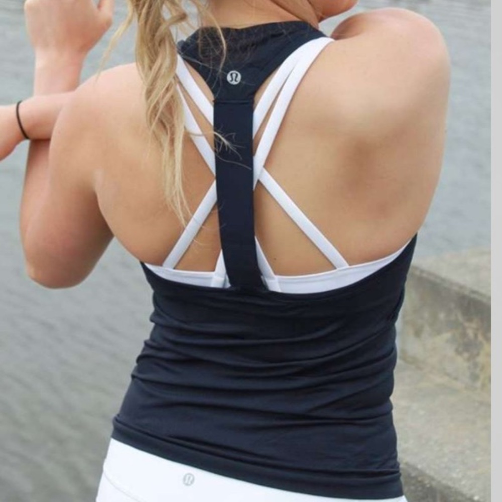 NEW Black Lululemon Swiftly Tech T-Back Tank
